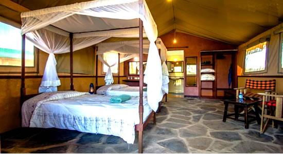 Accommodation at the Sentrim Tsavo Camp